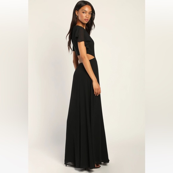 Lulus Garden Bliss Black Cutout Maxi Dress - Picture 2 of 8